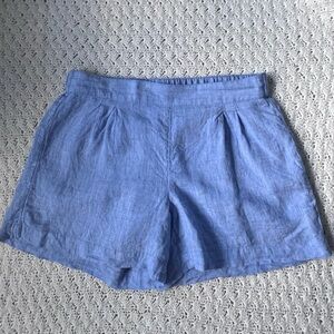 Vineyard Vines Luxe Linen Pull On Short small blue chambray